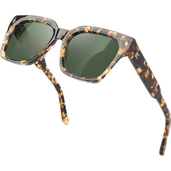 ☘️Polarized  Sunglasses for Women: UV Protection Womens and Mens Square Shades main image 6